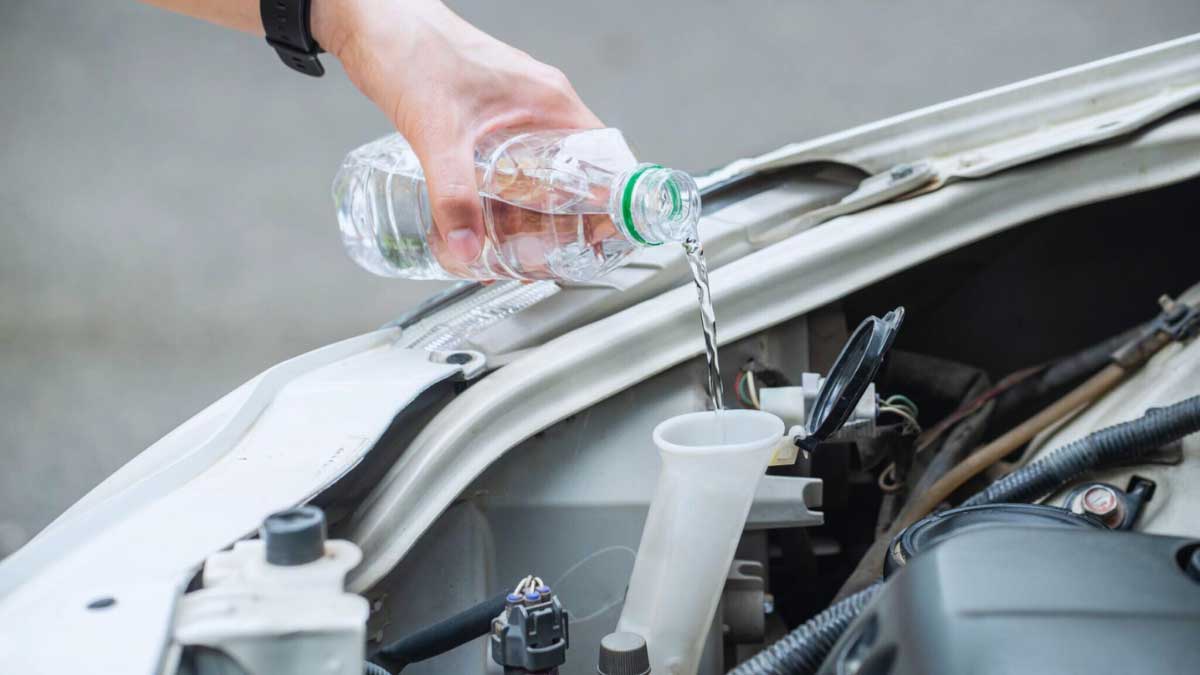 Can You Put Water in Coolant Tank