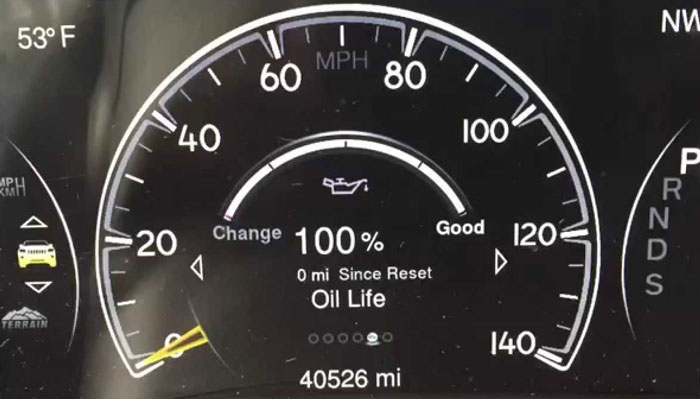 Oil Life System in Your 2014 Jeep Grand Cherokee