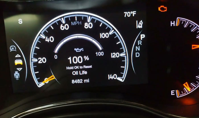 Resetting the Oil Life on 2015 Jeep Grand Cherokee